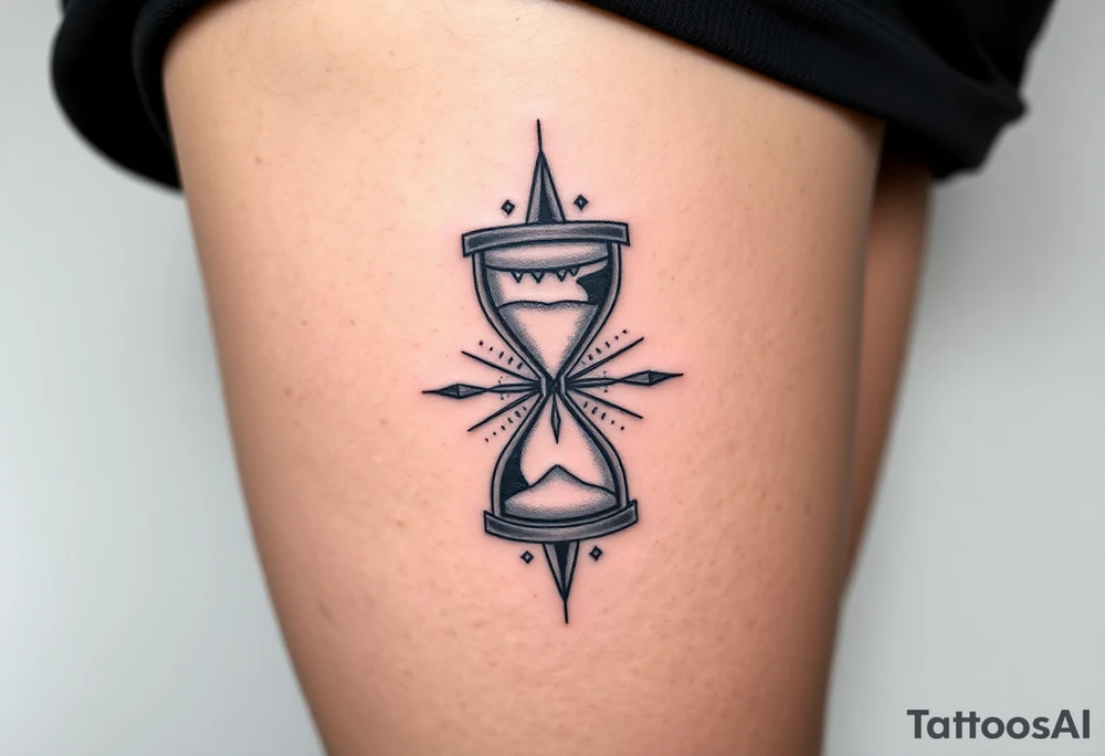 hourglass tattoo idea