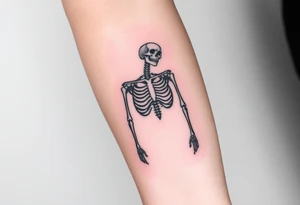 Detailed Skeleton tattoo idea