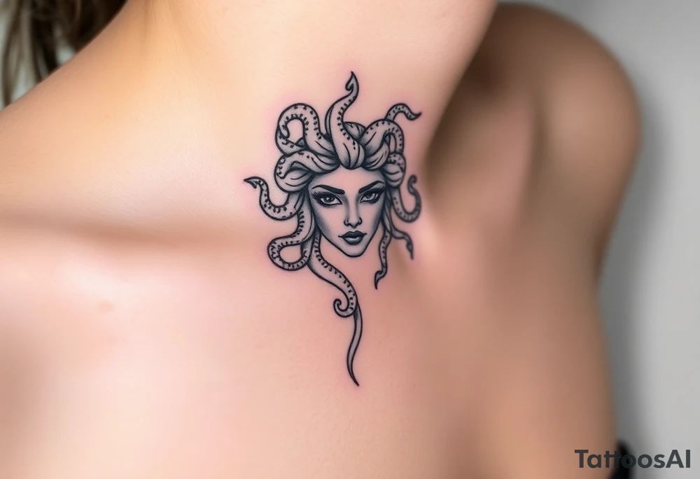 Small Medusa tattoo idea