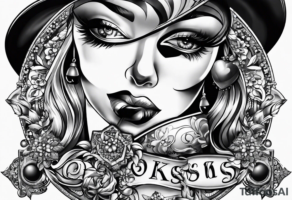 play Russian roulette as we kiss tattoo idea