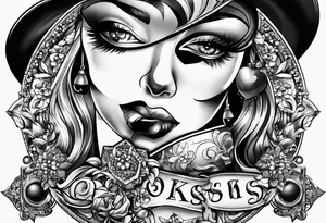 play Russian roulette as we kiss tattoo idea