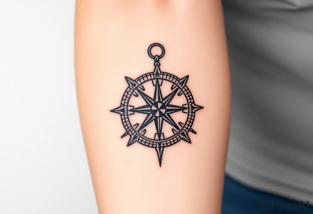compass tattoo idea