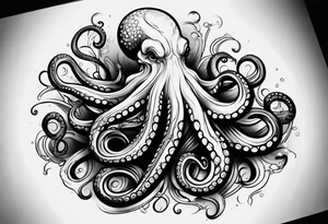 Electric octopus tattoo idea