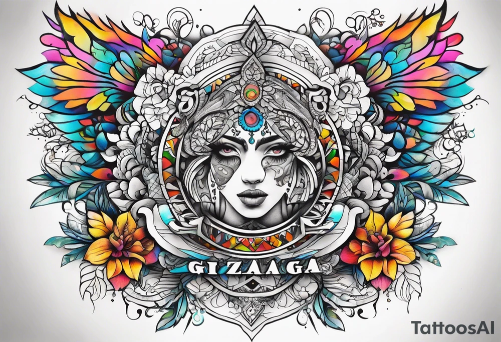 Something meaningful for matching couples tattoo,, including the word Gizaagi’in tattoo idea
