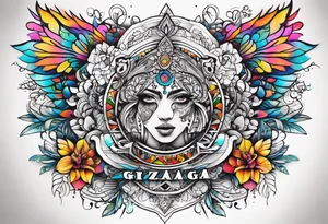 Something meaningful for matching couples tattoo,, including the word Gizaagi’in tattoo idea