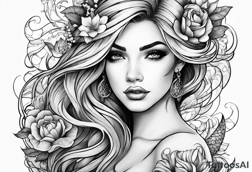 Mermaid tattoo idea