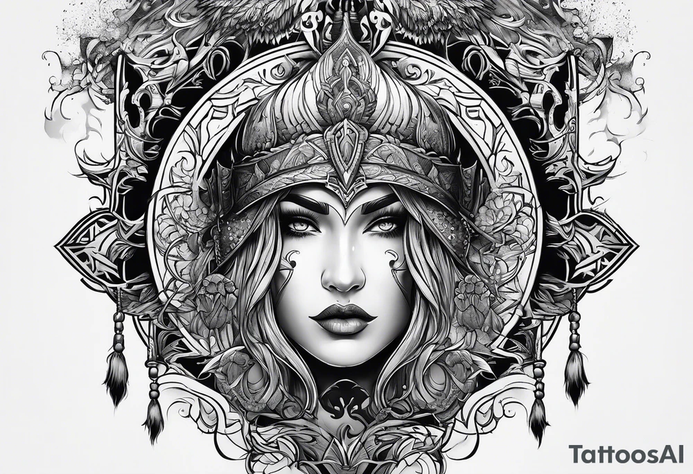 Valhalla mist fog tattoo idea