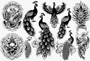 peacock tattoo idea