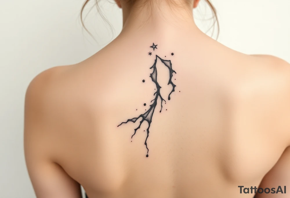 Can you design me a tattoo that represents a woman whose life has been shattered by broken trust, infidelitty, and alcoholism. But everyday she’s working at putting the pieces back together and is held together by her son, and hope for the future tattoo idea