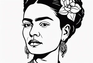 Frida Kahlo Portrait tattoo idea
