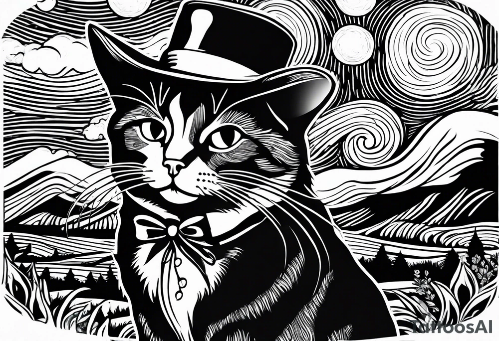 Dog cat tattoo idea