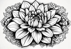 Dahlia tattoo idea