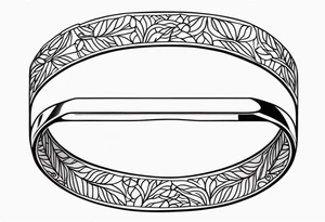 Wedding band tattoo for man tattoo idea