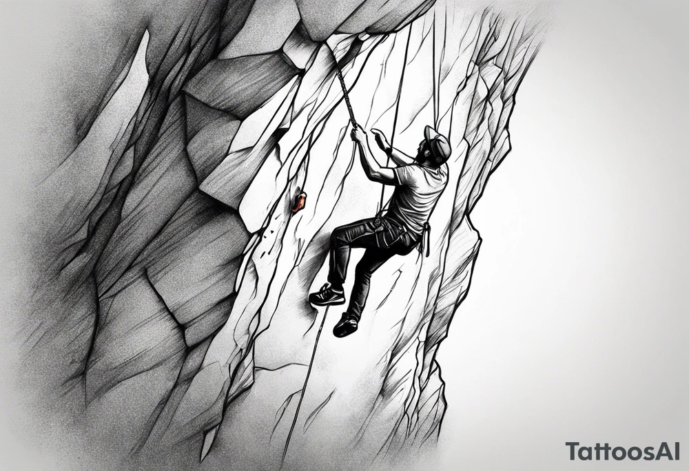 Indoor climbing idea tattoo idea
