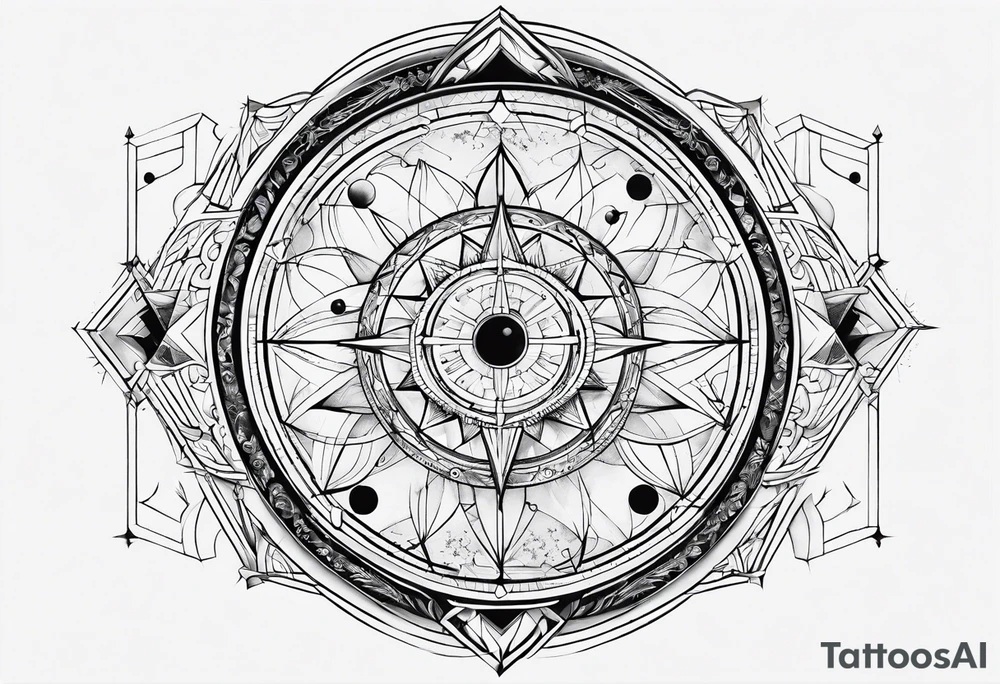 Geometric astronomy tattoo idea