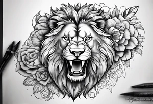 Creating a tattoo sleeve design that incorporates a lion,eagle, and ant tattoo idea