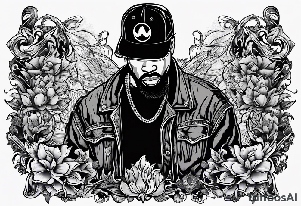 Wu-Tang label but instead of it, saying Wu-Tang  write, down by Law tattoo idea