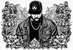 Wu-Tang label but instead of it, saying Wu-Tang  write, down by Law tattoo idea
