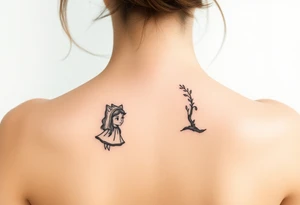 Little red riding hood nursery rhyme big bad wolf tattoo idea