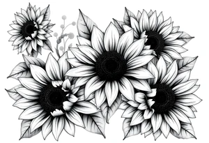 Sunflowers tattoo idea