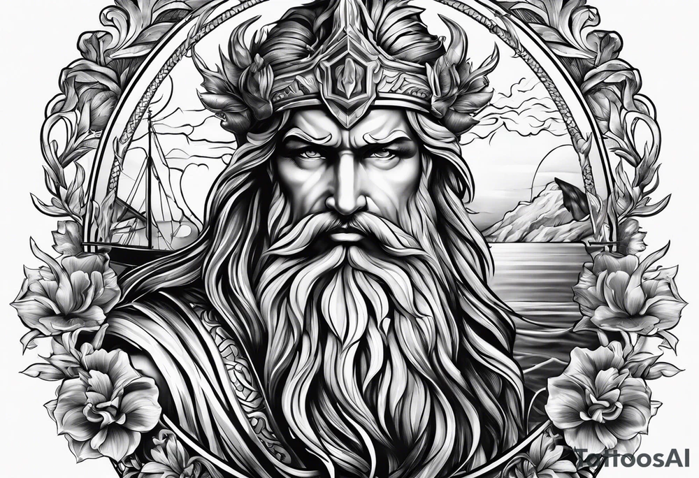 poseidon tattoo idea