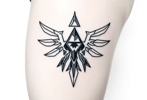 Testosterone injection site with zelda tattoo idea