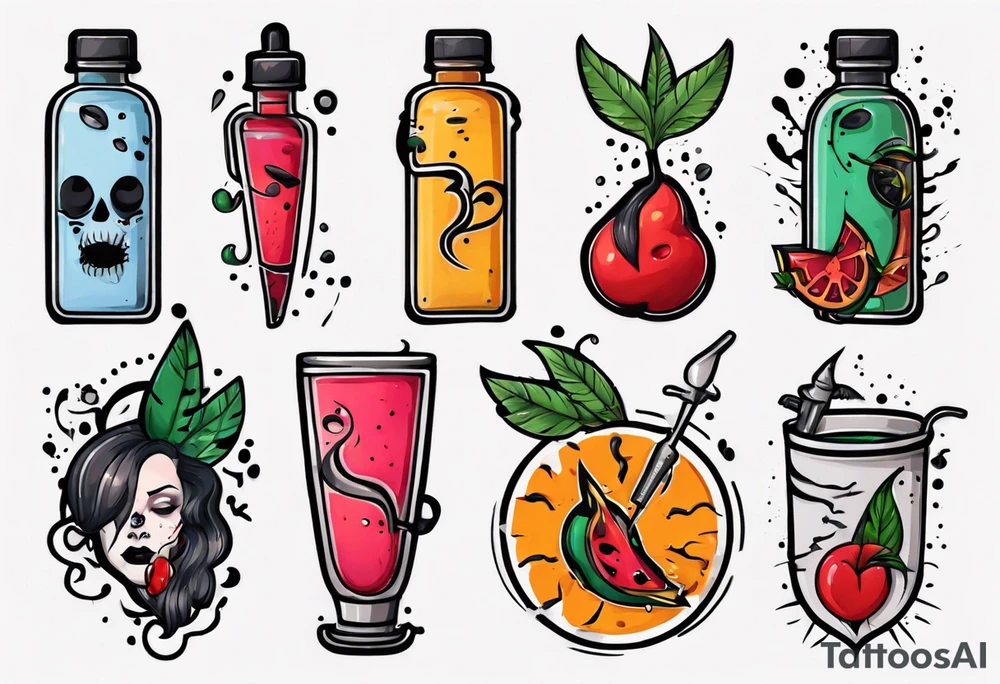 human boob juice tattoo idea