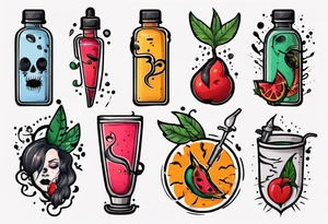 human boob juice tattoo idea