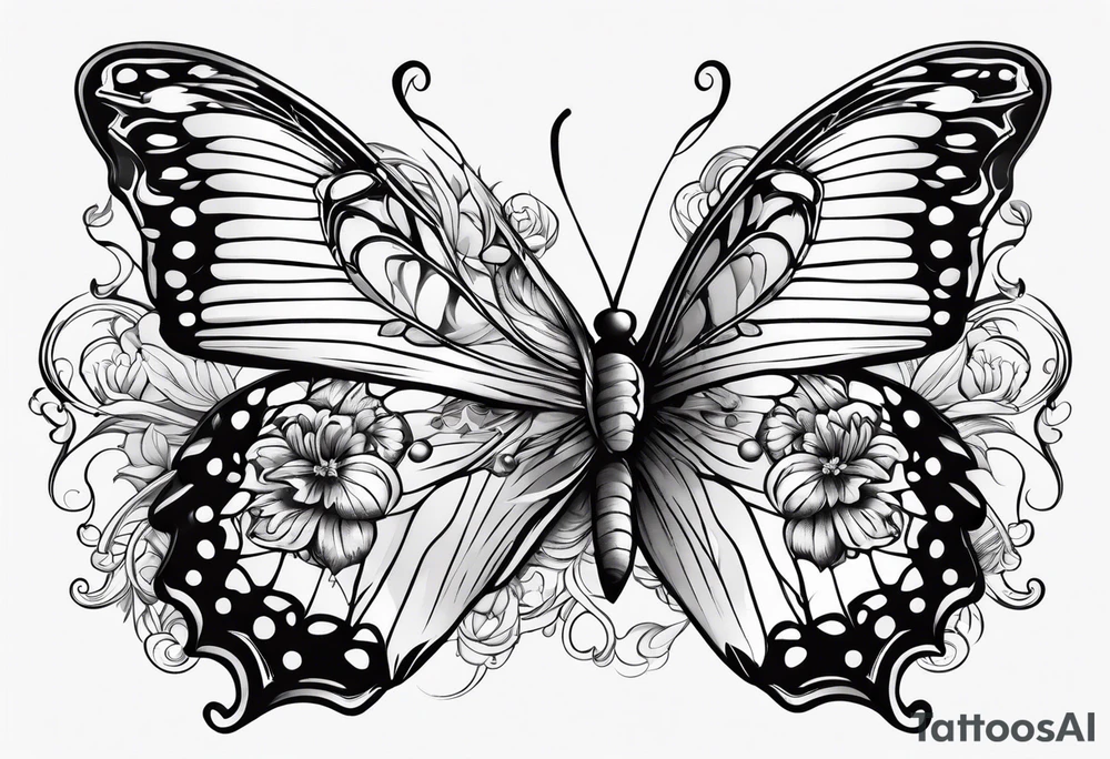 Butterflies tattoo idea