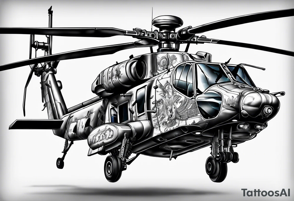 Apache helicopter tattoo idea