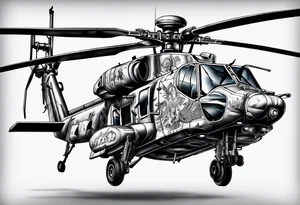 Apache helicopter tattoo idea