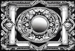 Variety of mirrors frames flash sheet tattoo idea