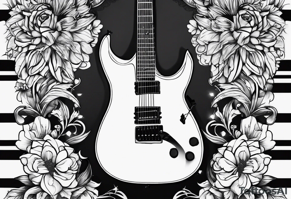 guitar tattoo idea