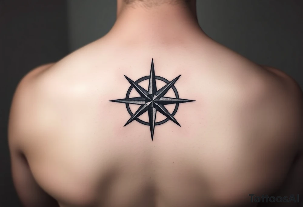 Compass rose tattoo idea