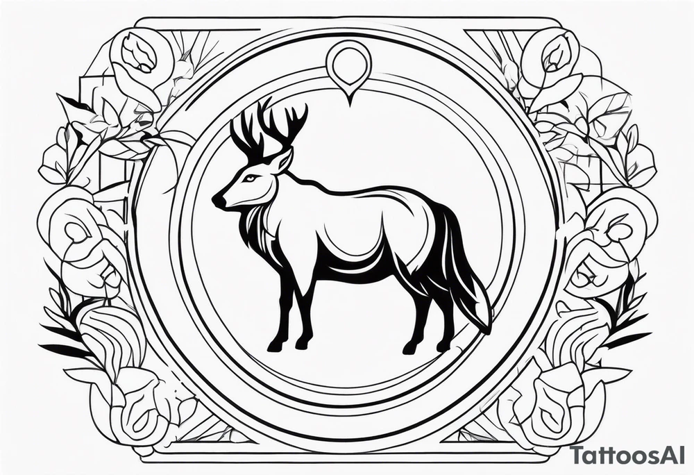 Healing with animals as the symbol tattoo idea