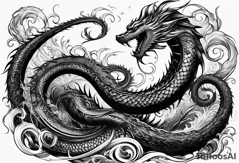 Leviathan serpent wrapped around my fore arm tattoo idea