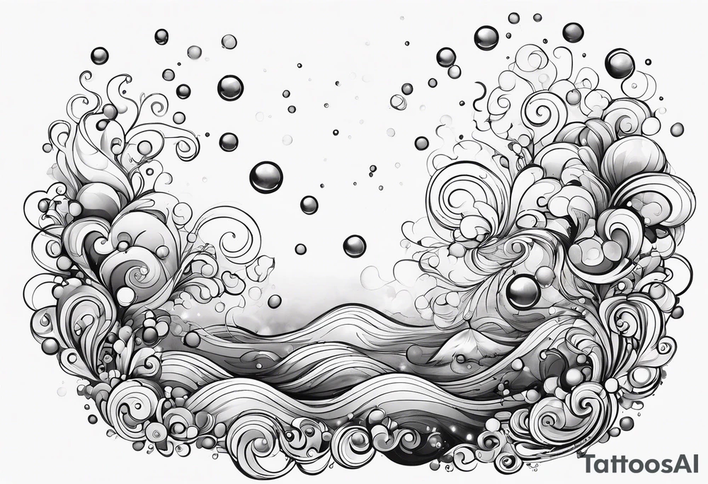 Draw me some magical really simple underwater bubbles and simple stars tattoo idea Draw me some magical really simple underwater bubbles and simple stars tattoo idea