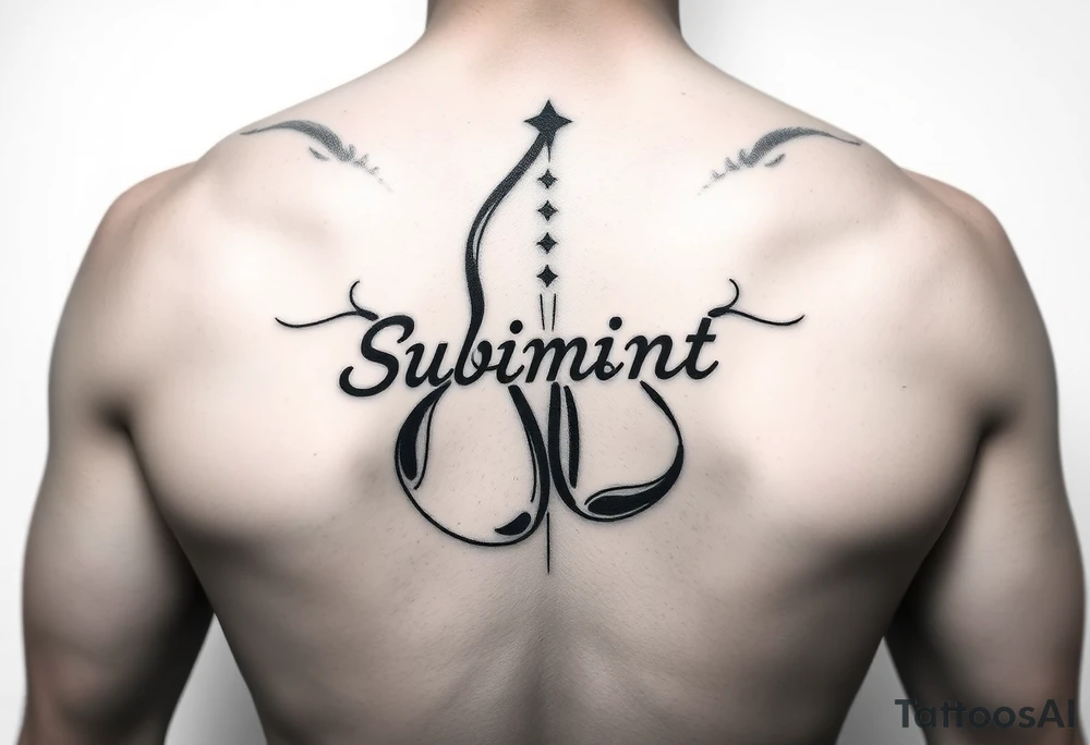 Subliminal message penis tattoo idea