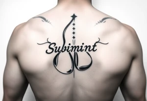 Subliminal message penis tattoo idea