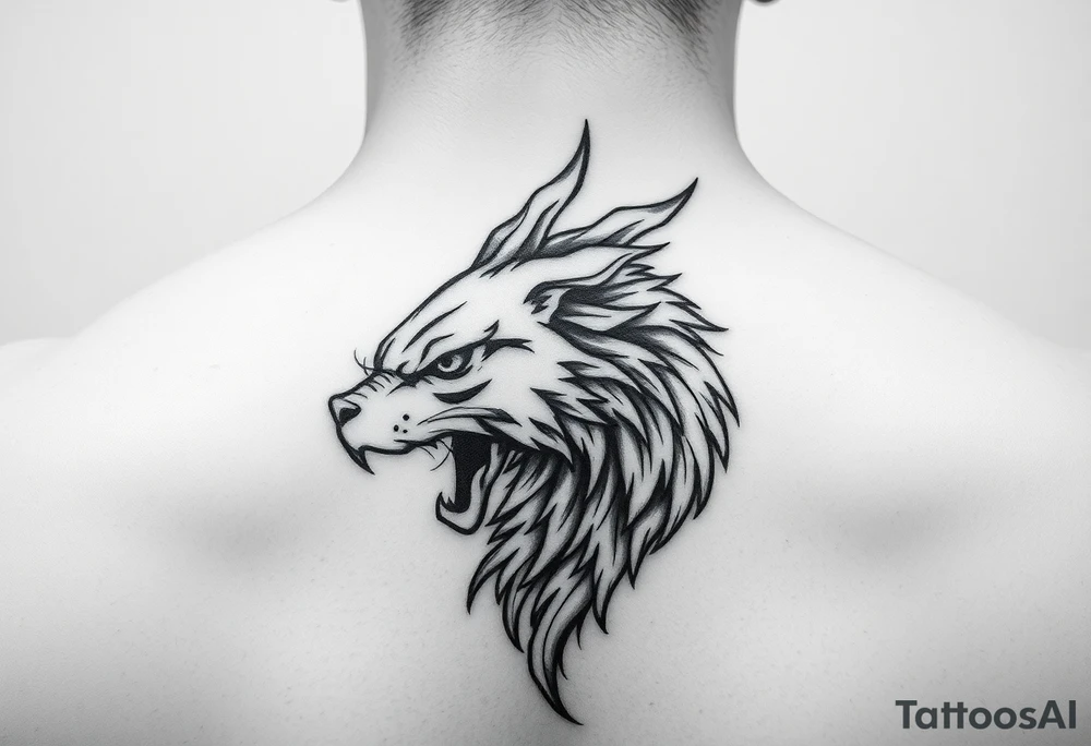 Unisex tattoo for side of neck tattoo idea