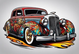 car tattoo idea