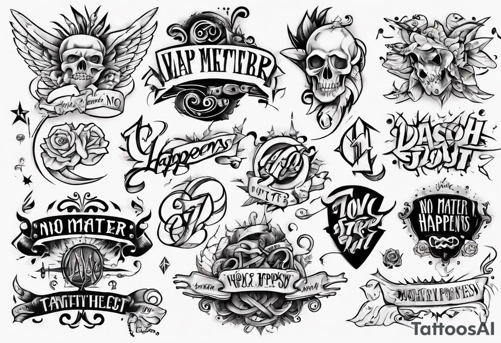 No Matter What Happens... tattoo idea