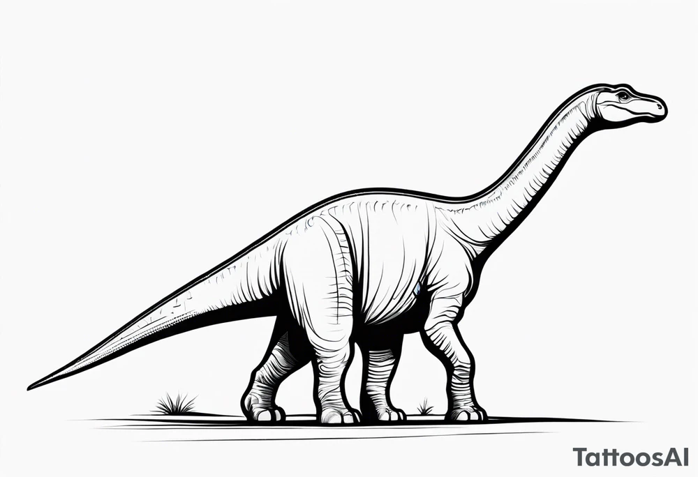 4. Brachiosaurus tattoo idea