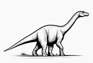 4. Brachiosaurus tattoo idea