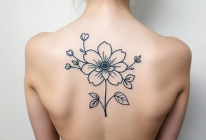 Addiction recovery flower tattoo idea