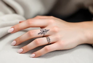 A thin, delicate ring tattoo tattoo idea
