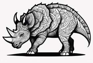 Triceratops tattoo idea