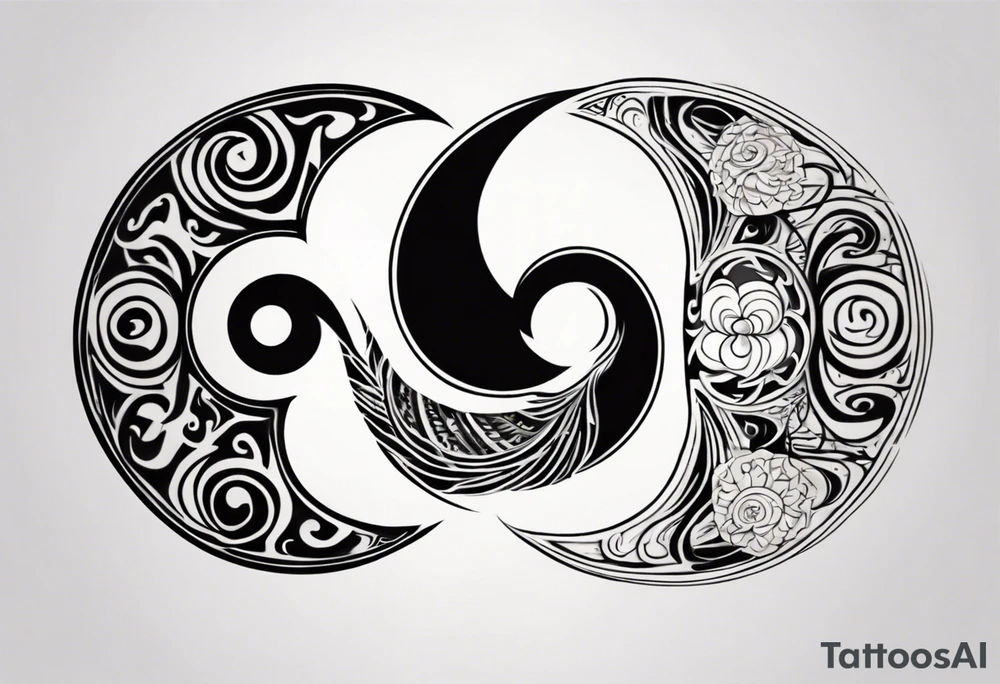 yin yang tattoo idea