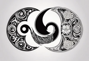 yin yang tattoo idea