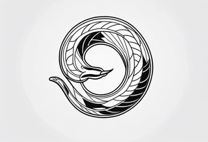 littel snake tattoo idea